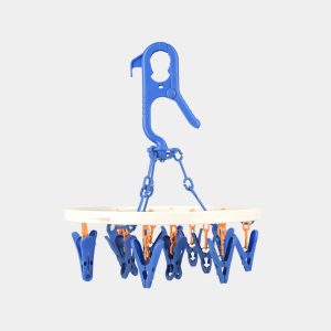 Baby Clothes Drying Hanger With Multiple Clips