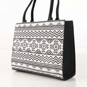 Black White Tote Bag IBS-TTB25-005
